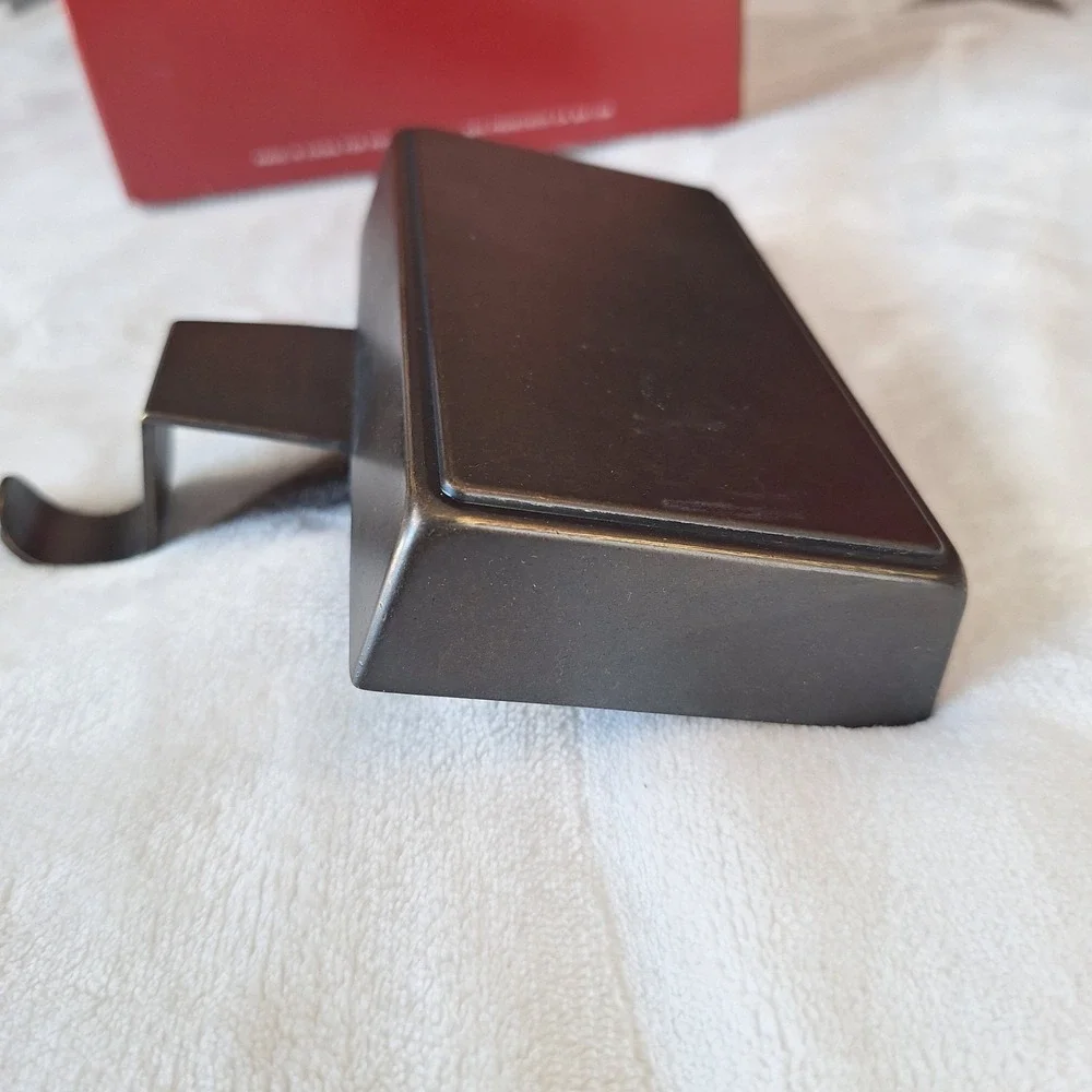 Pottery Barn Simple Stocking Holder Hanger Metal BRONZE Christmas Holiday‎